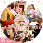 600PCS Pipe Cleaners Craft, Pipe Cleaner Bulk Flower Kit, 6 Colors Chenille Stems Flower Making Kit with Floral Wires, Gardening Tape, Stamen, Floral Wrapping Paper & Ribbon for Art and Craft Supplies