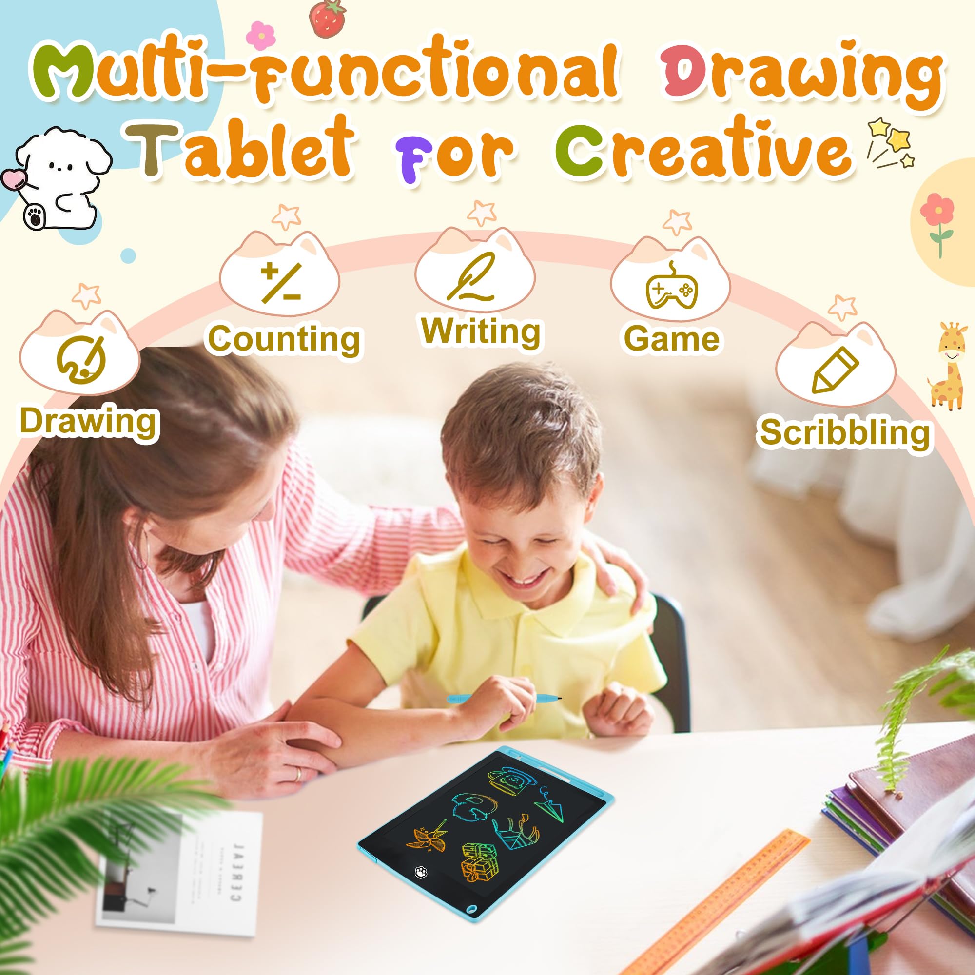 2 Pack LCD Writing Tablet, Electronic Drawing Writing - Art & Drawing ...