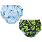 Hudson Baby Unisex Baby Swim Diapers, Tropical Leaves, 0-6 Months