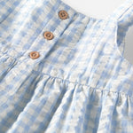Little Planet by Carter's Girl Dress Made with Organic Cotton, Blue Gingham, 18M
