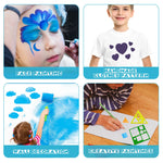 16 Pieces Stencils for Kids Geometric Shapes Children Simple Painting Stencils Colorful Drawing Templates Art Painting for Toddlers Preschooler DIY Craft(5.9 x 5.9 Inches,Elegant Style)