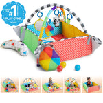 Baby Einstein Patch's 5-in-1 Color Playspace Activity Play Mat & Ball Pit Gym with Music, Age Newborn+