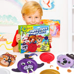V-Opitos Arts and Crafts Kits for Kids, 12 Pack Paper Plate Crafts, Simple Animal Crafts for Toddler Age of 3, 4, 5 Years Old, Fun Preschool Classroom Activity Project for Boy & Girl