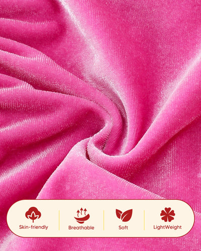 Kucnuzki Baby Girl Clothes 6 9 12 Months Girl Winter Clothes Birthday Tutu Velvet Fairy Dress Long Sleeve Hot Pink Knee Length Holiday Party Dress Baby Outfit