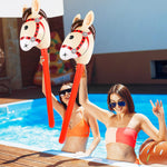 12 PCS 37 Inch Inflatable Stick Horse Premium PVC Horse Head Stick for Western Parties, Cowboy Decorations, and Themed Events