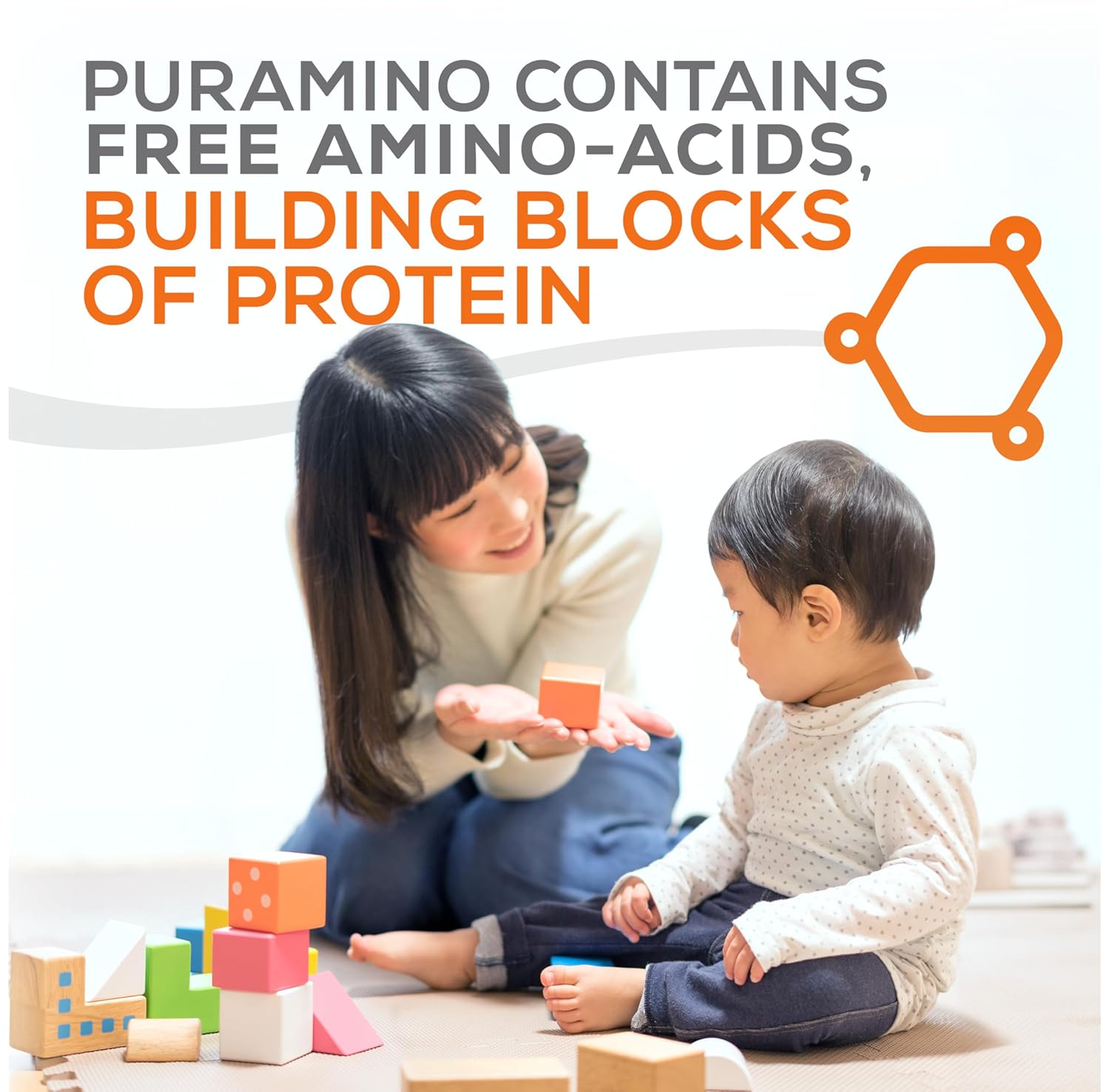 PurAmino Hypoallergenic Infant Drink, for Severe Food Allergies, Omega-3 DHA, Iron, Immune Support, Powder Can, 14.1 Oz (4 Count)