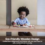 PlanToys® Wooden Pretend Play Food Sushi Kit for Kids | Kitchen Toy Includes Sushi Rolls, Nigiri, Soy Sauce Bottle & Serving Tray | Montessori Kitchen Role Play Toy for Toddlers