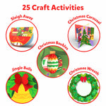 Skillmatics Scissor Skills Activity Book - Snip, Snip Holiday Magic, Art & Craft Christmas Kit for Kids, 2 Child-Safe Scissors, 25 Fun Activities, Gifts for Girls & Boys Ages 3, 4, 5, 6, 7
