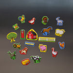 Melissa & Doug 20 Wooden Farm Magnets in a Box