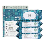 The Honest Company Clean Conscious Multi-Use Wipes, Unscented Hypoallergenic Baby Wipes for Sensitive Skin, 99% Water Plant-Based Compostable Wipes, Pattern Play, 720 Count
