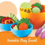 Learning Resources New Sprouts Garden Fresh Salad Set - 38 Pieces, Ages 18+ Months, Pretend Play Food for Toddlers, Kitchen Toys