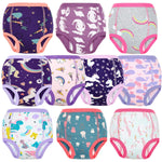 MooMoo Baby Potty Training Underwear 10 Packs Absorbent Toddler Training Pants for Boys and Girls Cotton 3T Pink