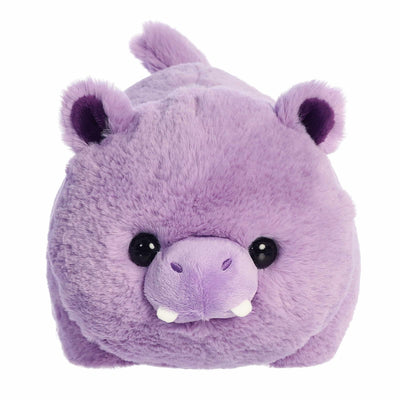 Aurora® Adorable Spudsters™ Harlo Hippo™ Stuffed Animal - Round Shape Makes for Comforting Cuddles - Perfect for Kids All Ages and Animal Loving Adults - Purple 10.5 Inches