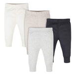 Onesies Brand Baby Boys 4 Pack Mix Match Newborn To 12m Pants, Heather Grey And Neutral, 6-9 Months US
