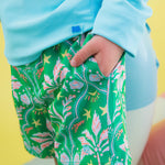 RUGGEDBUTTS Boys UPF50+ Stretch Neon Swim Trunks - Coconut Cabana, 3-6m