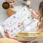 Baby Memory Book Boy Or Girl - Baby Book Keepsake - Scrapbook Album Journal First 5 Years Milestone Childhood Story New Parents Shower Gifts Elegant Durable Unique Modern Design Cherish Baby Memories