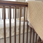 Crane Baby Safari Animal Crib Sheet, Fitted Crib Sheets, 28" x 52" Standard Size Crib Sheets, Cotton Nursery Bedding, Safari Nursery Decor