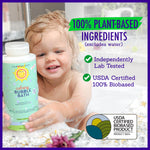 California Baby Calming Lavender Bubble Bath | 100% Plant-Based Kids Bubble Bath | Gentle Baby Bubble Bath | Free Bubble Wand | 384 mL / 13oz