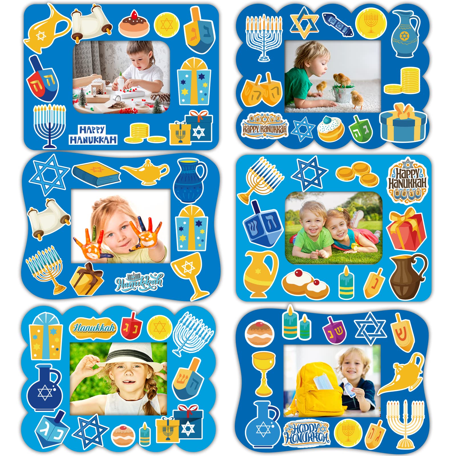 chiazllta 30 Pack Summer Crafts Kit for Kids End of School Year Picture Frames Beach DIY Art Crafts Classroom Summer Activities Game Party Favor