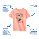 Garanimals Baby & Toddler Boy Mom Tees - Short Sleeve Tees - Kid's Casual Crew Neck - Size 3-6 Months - White, Blue, Orange, Light Grey - 4 Pack
