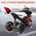 Costzon Kids Motorcycle, Licensed BMW 12V Battery Powered Electric Motorcycle with Headlight, Horn, Music, MP3, USB Port, 3 Wheels Ride on Toddler Motorcycle for Kids, Gift for Boys & Girls (Deep Red)