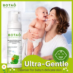 BOTAO Baby Sensitive Tear Free Foaming natural Shampoo & Body Wash – Fragrance Free 99% Natural Ingredients Ultra Gentle Vegan Baby Shampoo & Body Wash