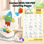 Jar Melo Jumbo Crayons for Toddlers, 12 Colors TwistJoy Crayon Non Toxic Washable Easy to Hold Large Crayons,Gift for Boys and Girls Back to School
