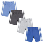Hudson Baby Unisex Baby and Toddler Shorts Bottoms 4-Pack, Blue, 3-6 Months