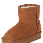 The Children's Place,Baby Girls and Toddler Classic Ankle Boots, Faux Fur Lined,Toddler,8