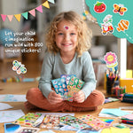 800 Stickers for Kids, Cute Stickers for Kids Classroom, Including Dinosaur,Animal, Fruits,Ocean,Space,Cats and More,Scrapbooking for Toddlers 2-4 Years