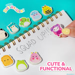 Original Squishmallows Mini Eraser Set, 25 Small Squishmallows Erasers, Cute School Supplies, Cute Stationery Supplies, Fun Office Supplies, Kids Journal Accessories, Sketch Journal Stationery