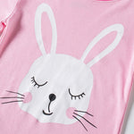 Little bety Girls Rabbit Long Sleeve Pajamas Toddler Girls Cotton Pjs Long Shirts Clothes 18Months Pink