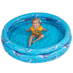 Inflatable Kiddie Pool for Toddlers, 48"X12" Round Plastic Blow Up Kids Swimming Pool, Outdoor Water Play, Ball Pit Toys for Kids Age 2 3 4 5, Summer Essential Baby Splash Pools with Cushioned Floor