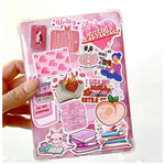 Eoaod 200 PCS Book Stickers for Kindle, Bookish Sticker Pack for Laptop, Journal, Ebook Readers, Cute Vinyl Decals for Book Lovers, Booktok, Water Bottles, Waterproof & Durable, Romance