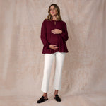Motherhood Maternity Women's Maternity Super Stretch Secret Fit Belly Ankle Skinny Work Pant, White, Large