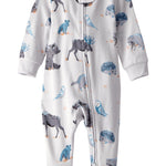 little planet by carter's Boy Sleep and Play made with Organic Cotton, Blue Forest, 3M