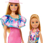 Barbie & Stacie Doll Set with 2 Pet Dogs & Accessories, Dolls with Blonde Hair & Blue Eyes, Summer Clothes