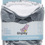 Kanga Care Lil Joey Newborn All in One AIO Cloth Diaper (2pk) Platinum 4-12lbs
