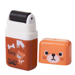 Mr. Pen- Eraser with Cover and Roller, 6 Pack, Animal Theme, Cute Erasers for Kids