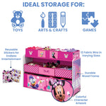 Disney Minnie Mouse Deluxe 9 Bin Design and Store Toy Organizer by Delta Children, Greenguard Gold Certified