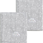 CREVENT 30''X40'' Cute Cozy Fluffy Warm Baby Blanket for Boys Infants Toddlers' Bedding Crib Cot Stroller, Baby Shower Birthday Newborn's Gift - Grey Cloud