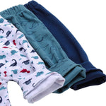 Hakochia Soft and Comfy 100% Cotton Baby Pants for Baby Boys and Girls with Ample Diaper Room 0-12 Months