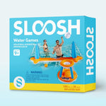 JOYIN Inflatable Pool Float Set Volleyball Net & Basketball Hoops, Floating Swimming Game Toy for Kids and Adults, Summer Floaties, Volleyball Court (105”x28”x38”)|Basketball (27.6”x23”),L-Orange