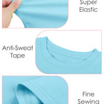 Poroka Baby and Toddler Girls Short Sleeve T-Shirts Cotton Crewneck Shirts Basic Solid Tees Summer Casual Tops, Multipack
