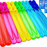 JOYIN 14.6’’ Big Bubble Wands for Kids, 6 PCS Bubble Wand with Refill Solution for Summer Toy Party Favor, Outdoors Toy Activity, Easter Basket Stuffers, Birthday Gift