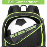 YOREPEK Soccer Backpack, Lightweight Water Resistant Sport Equipment Bag with Ball Compartment for Basketball, Volleyball, Football, Training and Match