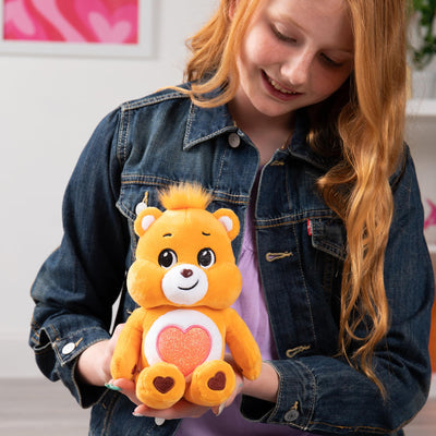 Care Bears 9" Bean Plush (Glitter Belly) - Tenderheart Bear - Soft Huggable Material!