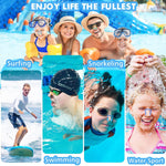 Linwnil Swimming Nose Clip - 10 Packs Silicone Swim Nose Plugs for Kids (Age 7+) and Adults,Waterproof Pool Nose Plugs for Diving Swimming and Other Water Sports with Storage Box