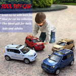 Toy Cars Diecast Car Models Soul Hatchback Model Cars,Pull Back Cars,Boxy Car Toy with Sound and Light for 3+ Year Old Boys(White)