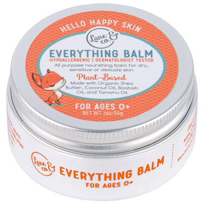Lane & Co Everything Balm - Plant-Based Baby Care Balm for Diaper Rash, Cradle Cap, Chapped Lips, Dry Skin - Ideal for Sensitive, Delicate Newborn Skin - Suitable for Babies, Kids, Mothers, Adults